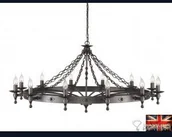 Lampy sufitowe - Elstead Lighting LAMPA wisząca ŚwiecznikOWA WARWICK WR12 GR Elstead - miniaturka - grafika 1