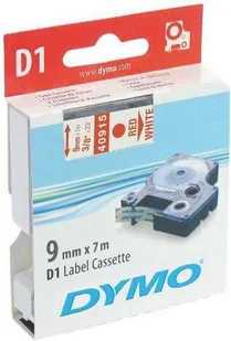 Dymo Taśma do nadruku D1 S0720700 9 mm x 7 m biała nadruk czerwony - Etykiety do drukarek - miniaturka - grafika 3