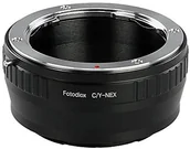 Tulejki, adaptery, redukcje do aparatów - Fotodiox LENS Mount Adapter, Contax/Yashica, CY Lens to Sony NEX E-Mount Mirrorless camera e.g. Sony Alpha a7, NEX-7 i NEX-5 CY-NEX - miniaturka - grafika 1