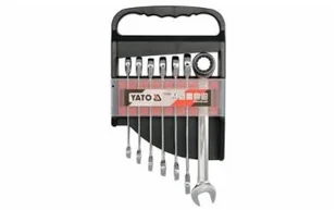 Yato Klucze płasko - oczkowy z grzechotką 10-19 mm, kpl 7 szt. YT-0208 - Klucze i nasadki - miniaturka - grafika 5