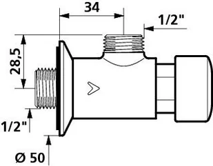Delabie Tempostop 748000 - Baterie wannowe i prysznicowe - miniaturka - grafika 2