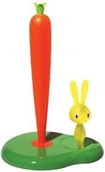 Pozostałe akcesoria kuchenne - Alessi Stojak na ręcznik papierowy Bunny & Carrot ASG42 GR - miniaturka - grafika 1