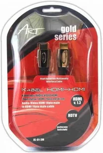 Art KABEL AL-01-3m HDMI 19pin męski/HDMI 19pin męski pozłacany - Kable - miniaturka - grafika 3