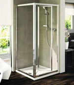 Ścianki i drzwi prysznicowe - Ideal Standard Connect 90 cm profil srebrny szkło mrożone T9920EO - miniaturka - grafika 1