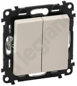 Wyłączniki światła i elektryczne - Legrand Valena Life Łącznik schodowy Podwójny - 10 AX Kremowy - 752208 - miniaturka - grafika 1