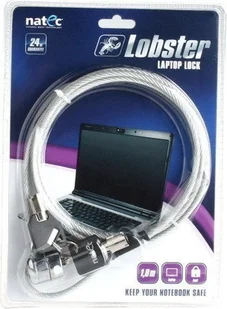 Natec Linka zabezpieczająca do laptopa NZL-0225 - Zabezpieczenia do laptopów - miniaturka - grafika 4