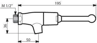 Delabie Tempostop 746410 - Baterie umywalkowe - miniaturka - grafika 2