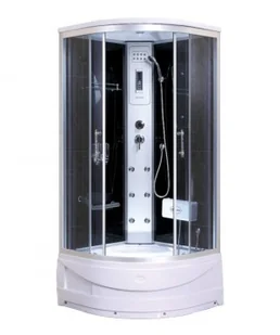 Savana Rosario 100x100 profil aluminium + brodzik - Kabiny prysznicowe - miniaturka - grafika 2