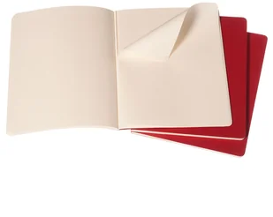 Moleskine Cahier notes, okładka kartonowa, zestaw 3 sztuki, Preiselbeerrot X-Large S31076 - Notesy i bloczki - miniaturka - grafika 2