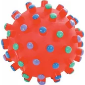Zabawki dla psów - Zolux Zabawka Winylowa zabawka piłka z wypustkami 10 cm - miniaturka - grafika 1