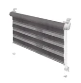 Rolety - Roleta Mini DZIEŃ I NOC 57x150 cm szara - miniaturka - grafika 1