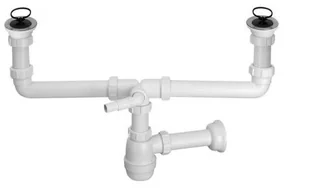 McAlpine syfon zlewozmywakowy butelkowy podw. 6/4" z podł. pralki/zmyw. (CDBAWW-P) - Syfony - miniaturka - grafika 3