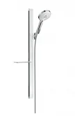 Zestawy prysznicowe - Hansgrohe Raindance E S 120 3jet/UnicaE Zestaw prysznicowy 90 cm chrom/biały 27648400 - miniaturka - grafika 1