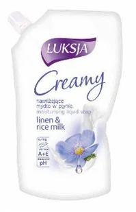 Cussons Nawilżające mydło w płynie Luksja Creamy Linen & Rice Milk opakowanie uzupełniające 400 ml - Mydła - miniaturka - grafika 2