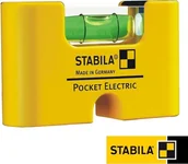 Poziomice, łaty, miary - Stabila Poziomnica kieszonkowa magnetyczna do montażu osprzętu elektrycznego, ty - miniaturka - grafika 1