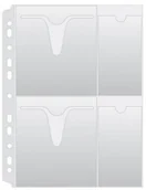 Koszulki na dokumenty - Donau Koszulka ZAWIESZKOWA NA CD I OPIS 1szt na 4 cd !!! - miniaturka - grafika 1