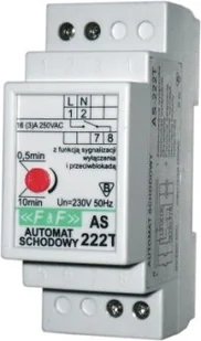 F&F Automat schodowy 240V IP40 AS-222T - Wyłączniki światła i elektryczne - miniaturka - grafika 3