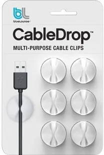 BlueLounge CableDrop uchwyty na kabel 6 szt. białe (CD-WH-EU) - Maskownice do kabli - miniaturka - grafika 4