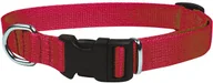 Obroże dla psów - Chaba Obroża taśmowa regulowana kolor czerwony 16mm 30cm - miniaturka - grafika 1
