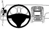 Uchwyty samochodowe do telefonów - Brodit AB dla Clip do Volkswagen Golf VI 09-12 804262 - miniaturka - grafika 1
