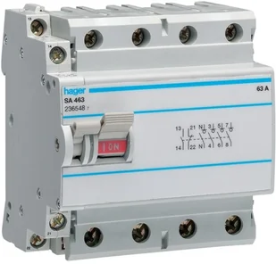 Hager Modułowy rozłącznik izolacyjny z możliwością wyzwalania SA440 40A 4P SA440 - Bezpieczniki elektryczne Hager Modułowy rozłącznik izolacyjny z możliwością wyzwalania SA440 40A 4P SA440 - Bezpieczniki elektryczne - miniaturka - grafika 1