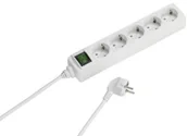 Kable - Vivanco ebl3 W 3-listwa zasilająca z zabezpieczeniem przed dziećmi (przewód zasilający 1,4 m, przekrój 1,5 MM) Biały biały 4008928270167 - miniaturka - grafika 1