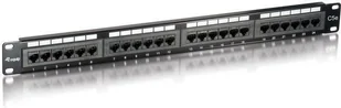 Equip PATCH PANEL 24 PORT 1U KAT.5E CZARNY 235324 - Szafy rack - miniaturka - grafika 2