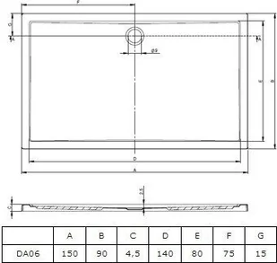 Riho Basel DC14 - Brodziki prysznicowe - miniaturka - grafika 3
