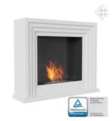 Wkłady kominkowe - Kratki.pl ECOFIRE QUAERERE biały z certyfikatem TÜV QUAERERE/TUV - miniaturka - grafika 1