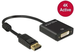 Delock ADAPTER DISPLAYPORT M 1.2-|}DVI 24+5 F 4K Active 62599 - Adaptery i przejściówki - miniaturka - grafika 2