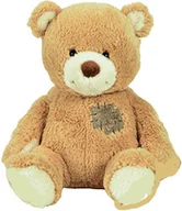 Maskotki i pluszaki - NICOTOY Pluszowy miś z ozdobną łatą 25 cm ciemnobrązowy SI5830718 - miniaturka - grafika 1