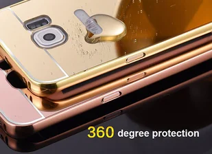 4kom.pl ETUI BUMPER PLECKI MIRROR DO GALAXY S7 Edge Srebrne 401-7-MGS7E-27 - Etui i futerały do telefonów - miniaturka - grafika 2