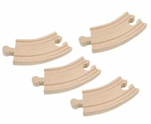 Woody Zakręty kolejowe - tory krótkie 4 sztuki WD90559 - Kolejki i akcesoria - miniaturka - grafika 2