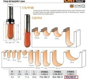 Frezy - CMT FREZ DO KORYTEK I CZASZ HM R= 9,5 D=19 I=11,5 S=8 CMT914.190.11 - miniaturka - grafika 1