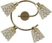 Candellux GLOSSY SPIRALA 4X40W G9 MOSIĄDZ KRYSZTAŁKI PRZEŹROCZYSTE 98-00484 - Lampy sufitowe - miniaturka - grafika 2