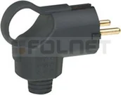 Kostki, złączki, wtyczki - Legrand Wtyczka 2P+Z z zaciskami i pierścieniem - Helium 96929 - miniaturka - grafika 1