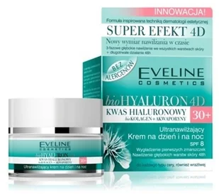Eveline BioHyaluron 4D Ultranawilżający Krem na dzień i na noc 30+ 50ml - Kremy do twarzy - miniaturka - grafika 4