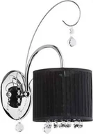 Lampy ścienne - Alfa Kinkiet ścienny oprawa ścienna lampa ścienna Liliana 1x40W E14 czarny chrom 20930 - miniaturka - grafika 1