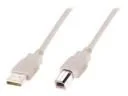 ASSMANN USB2.0 Anschlusskabel 3 m USB A to USB B Beige Bulk AK-300105-030-E - Kable USB - miniaturka - grafika 3