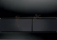 Przyciski spłukujące - TECE Przycisk spłukujący ze szkła do WC square 9240809 szkło czarne przycisk - miniaturka - grafika 1