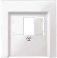 Klawisze i ramki - Merten Osłona centralna do TAE 296019 polarna biel - miniaturka - grafika 1