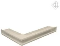 Akcesoria kominkowe - Kratki.pl Kratka kominkowa luft narożna kremowa 547x766x90 6674-898A9_2013030208 - miniaturka - grafika 1
