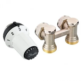 SCHLOSSER Zestaw grzejnikowy kątowy z głowicą 602200009 - Głowice termostatyczne - miniaturka - grafika 5