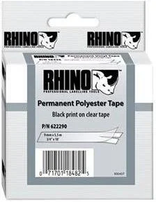 Dymo Etykieta przemysłowa 622290 do 6500 Oryginalna kolor czarny na przezro - Etykiety do drukarek Dymo Etykieta przemysłowa 622290 do 6500 Oryginalna kolor czarny na przezro - Etykiety do drukarek - miniaturka - grafika 1