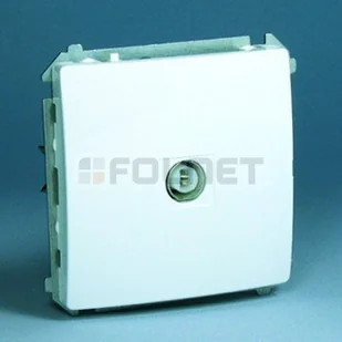 Simon SA BASIC Gniazdo antenowe pojedyncze końcowe (moduł); biały (zastępuje BMAK1.01/..) BMAK3.01/11 - Klawisze i ramki - miniaturka - grafika 2