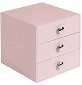 Kosmetyczki, organizery i kuferki - InterDesign Interdesign 35314EU organizer z 3 szufladami, jasnoróżowy 35314 - miniaturka - grafika 1