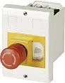 Podzespoły elektroniczne - Eaton Pusta obudowa do wbudowania z wyłącznikiem awaryjnym Szary Czerwony Żółty - miniaturka - grafika 1