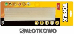 TOPEX Wkłady klejowe 42E113 11.2 mm Transparentny 12 sztuk) 42E113 42E113 - Pozostałe wyposażenie warsztatu - miniaturka - grafika 2