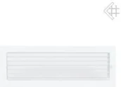 Kratki wentylacyjne - Kratki.pl Kratka kominkowa malowana biała 17x49 z żaluzją - miniaturka - grafika 1