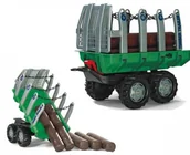 Jeździki dla dzieci - Rolly Toys Przyczepa Wywrotka Do Przewozu Drewna - miniaturka - grafika 1